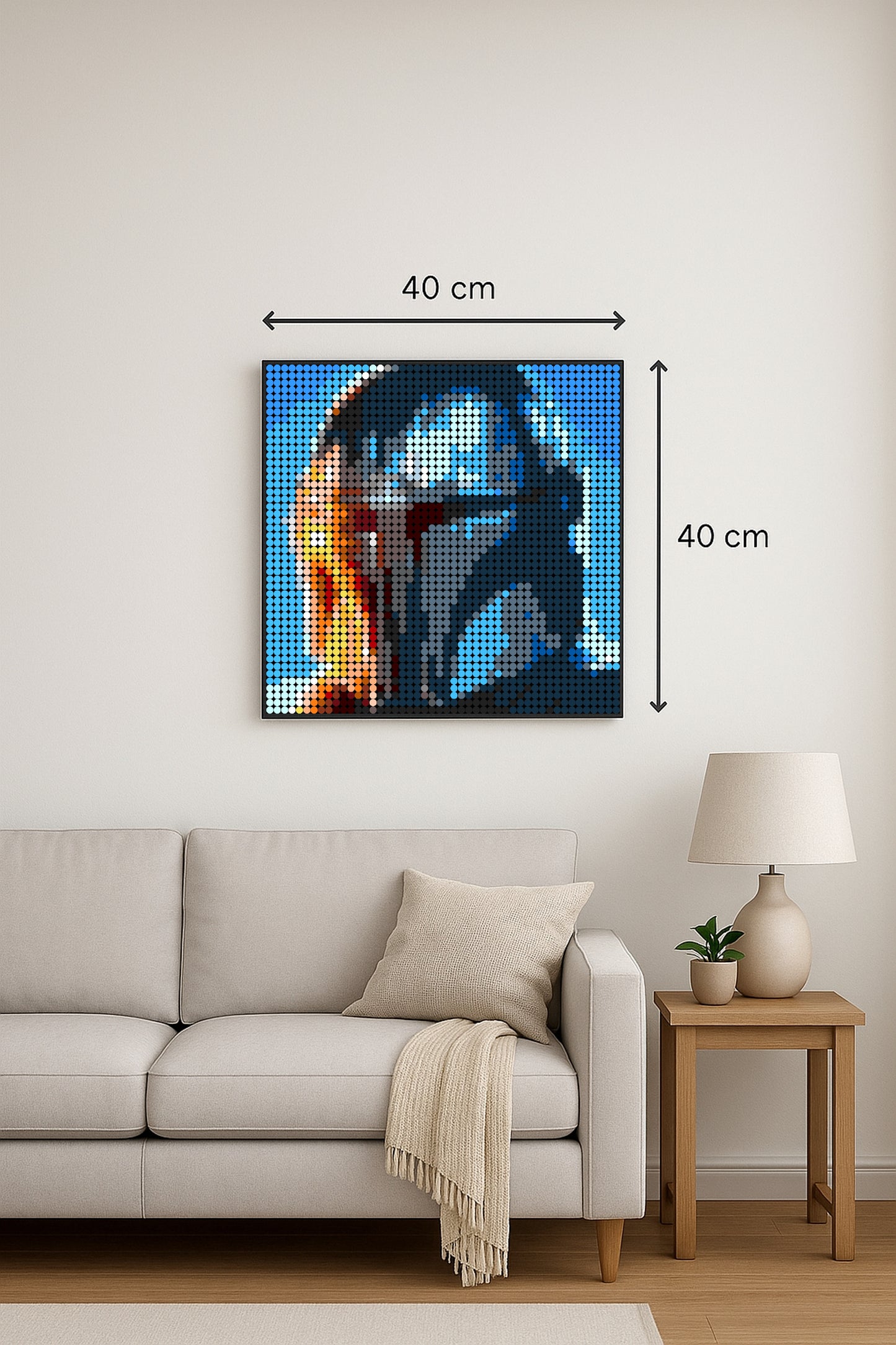 The Mandalorian – 2 304 pièces  - 40 × 40 cm -  Art Mural - compatible LEGO®