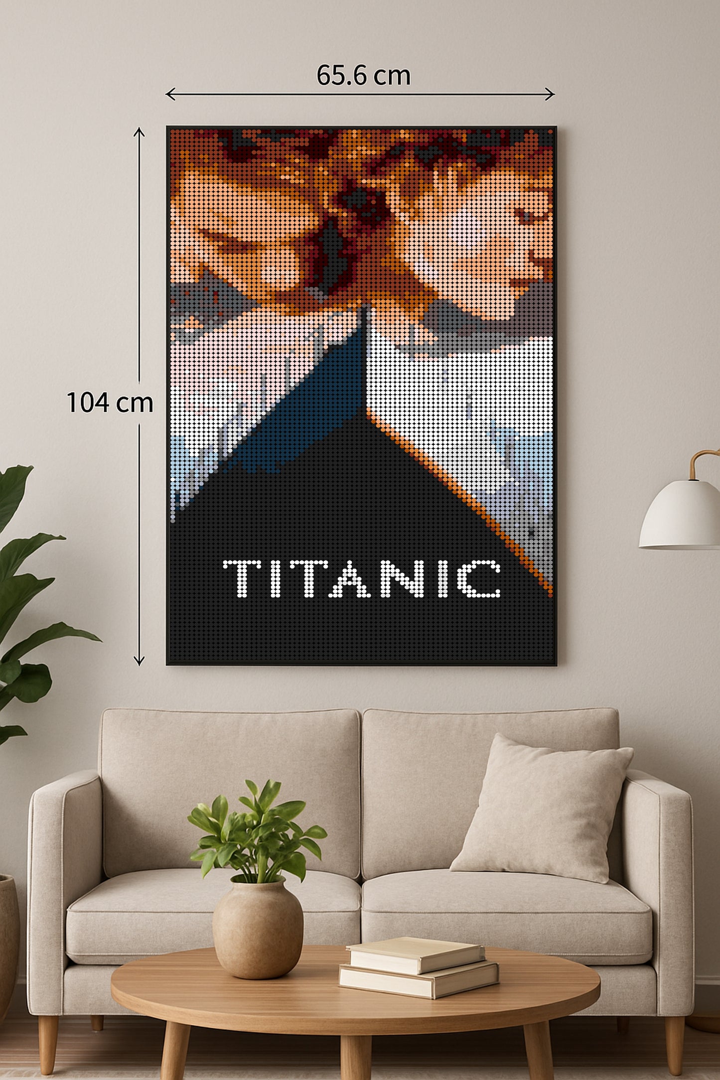 Affiche Titanic - Film - XXL – 10 240 pièces  - 65,6 × 104 cm -  Art Mural - compatible LEGO®