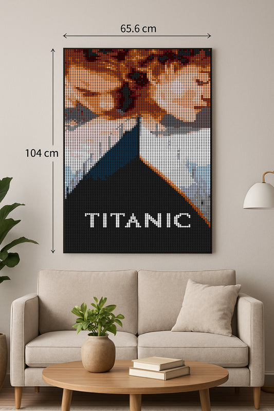 Affiche Titanic - Film - XXL – 10 240 pièces  - 65,6 × 104 cm -  Art Mural - compatible LEGO®