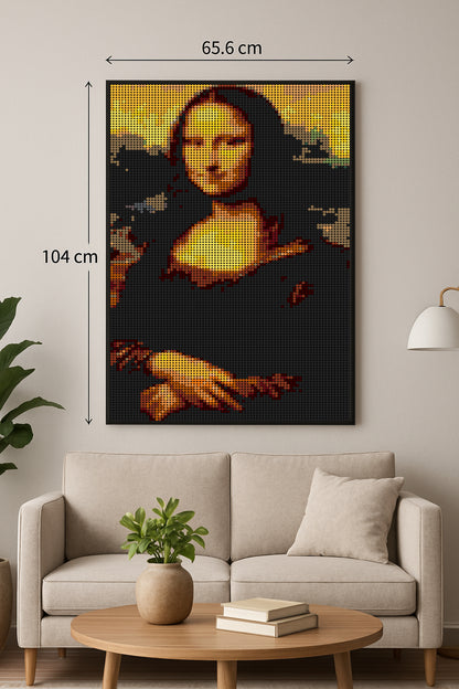 La Joconde - XXL – 10 240 pièces  - 65,6 × 104 cm -  Art Mural - compatible LEGO®