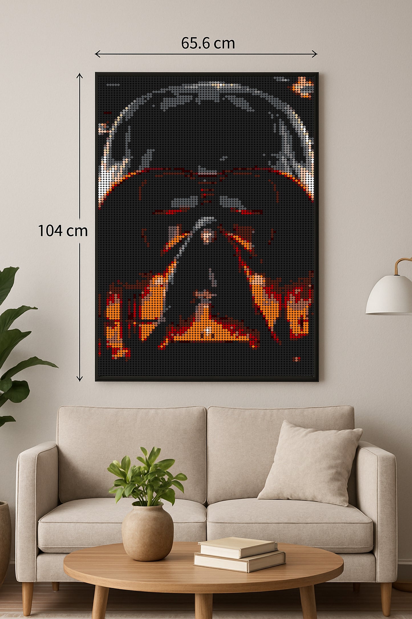 Star Wars - XXL – 10 240 pièces  - 65,6 × 104 cm -  Art Mural - compatible LEGO®