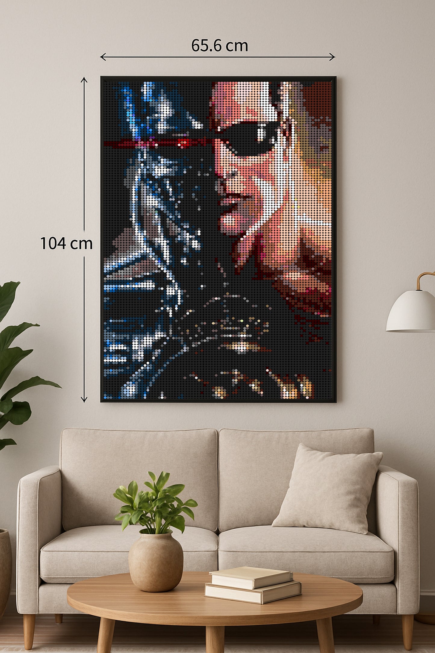 Terminator - XXL – 10 240 pièces  - 65,6 × 104 cm -  Art Mural - compatible LEGO®