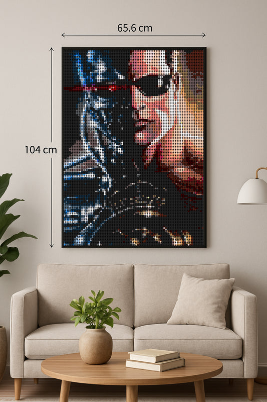 Terminator - XXL – 10 240 pièces  - 65,6 × 104 cm -  Art Mural - compatible LEGO®