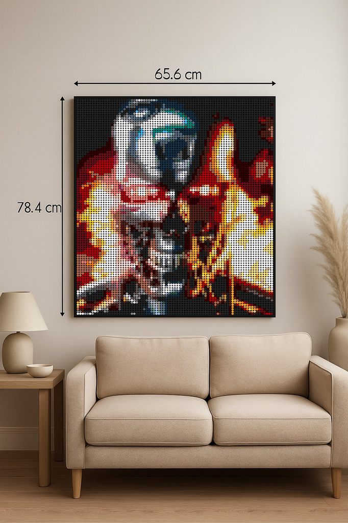 Terminator T-800 - Film – 7 680 pièces  - 65,6 × 78,4 cm -  Art Mural - compatible LEGO®