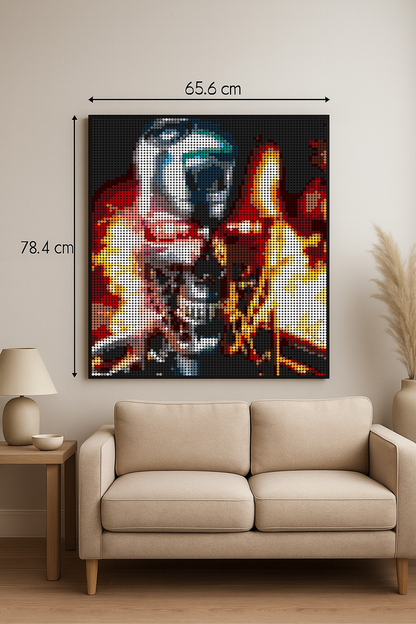 Terminator T-800 - Film – 7 680 pièces  - 65,6 × 78,4 cm -  Art Mural - compatible LEGO®