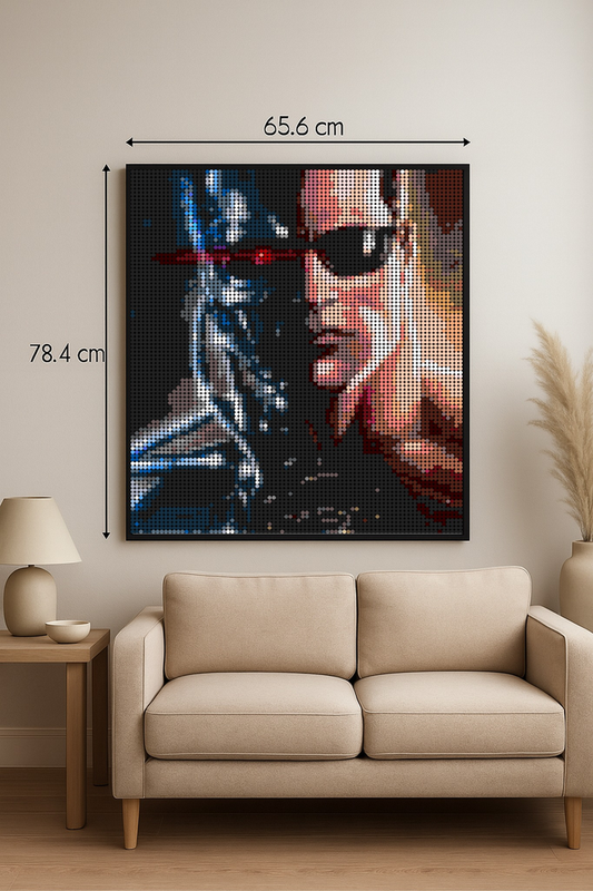 Terminator - Film – 7 680 pièces  - 65,6 × 78,4 cm -  Art Mural - compatible LEGO®